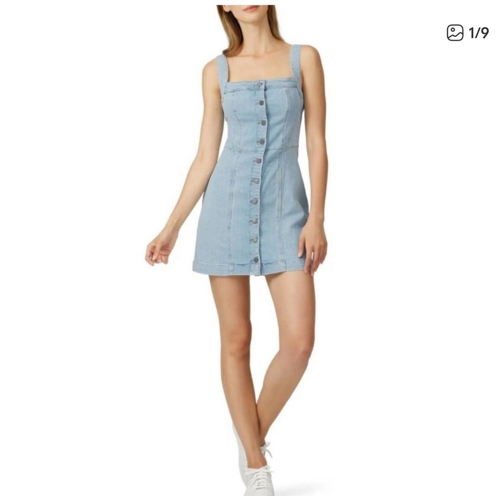 DL1961 Light Blue Denim Button-Down Dress